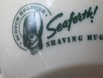 Seaforth shave mug, shaving soap and bottle set.